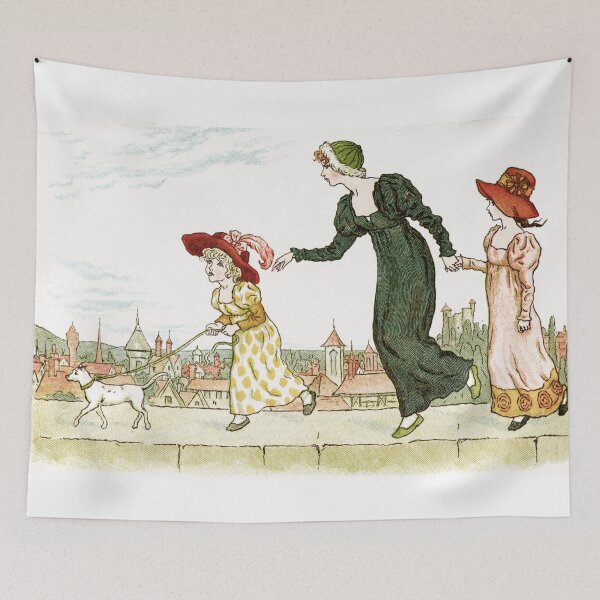 Item preview, Vintage Book Illustration from Marigold Garden by Kate Greenaway  designed and sold by Pinkmagenta.