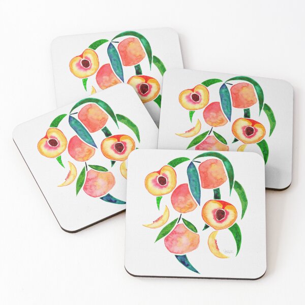 Item preview, Watercolor Peaches designed and sold by Jesslarsonart.