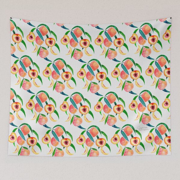 Item preview, Watercolor Peaches designed and sold by Jesslarsonart.