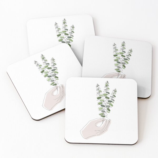 Item preview, Hand holding eucalyptus designed and sold by VeroPasdumonde.