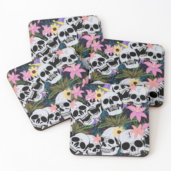 Item preview, Skulls and flowers designed and sold by LHaynes2020.