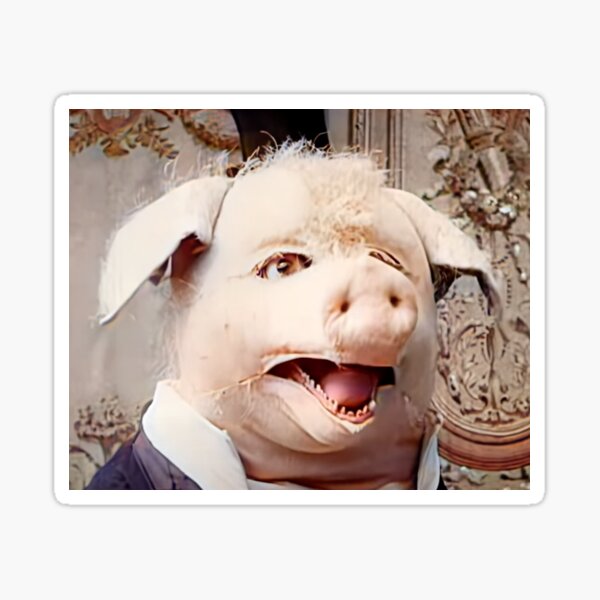 Item preview, The Dancing Pig (Le Cochon Danseur) Colorized designed and sold by DaganSays.