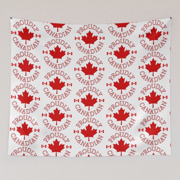 Item preview, Proudly Canadian with Maple Leaf and Flag (Red) - Canada designed and sold by No.1 Canada Designs.