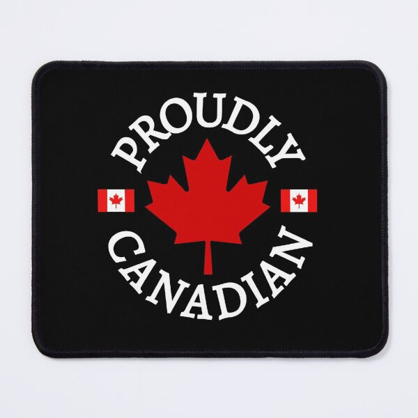 Item preview, Proudly Canadian with Maple Leaf and Flag (white) - Canada designed and sold by No.1 Canada Designs.
