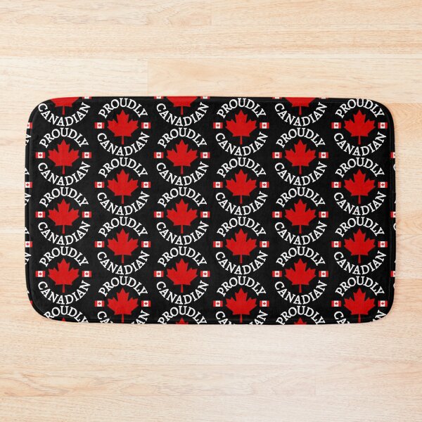 Item preview, Proudly Canadian with Maple Leaf and Flag (white) - Canada designed and sold by No.1 Canada Designs.