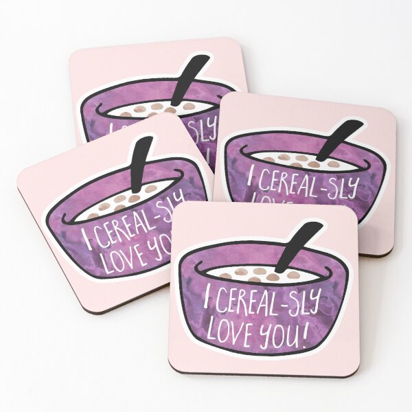 Item preview, Valentines gift- I CEREALsly love you - funny Valentine's Day pun designed and sold by hitechmom.