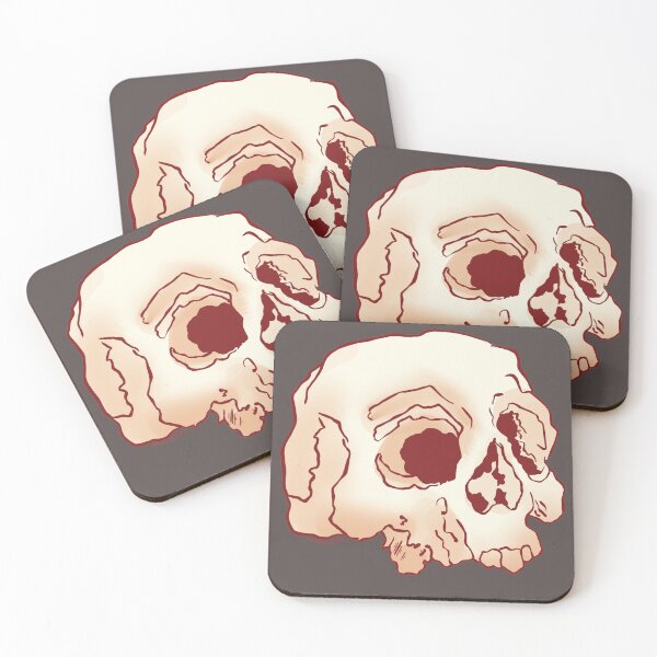 Item preview, Red Lined Skull designed and sold by CatatonicIllus.