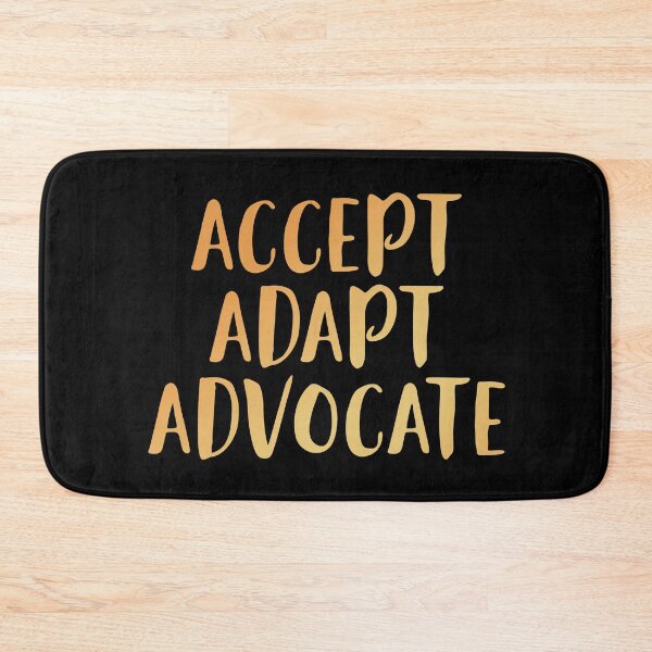 Item preview, Accept Adapt Advocate - Autism Awareness designed and sold by edwinvisuals.