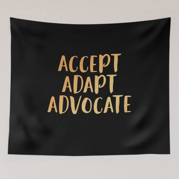 Item preview, Accept Adapt Advocate - Autism Awareness designed and sold by edwinvisuals.