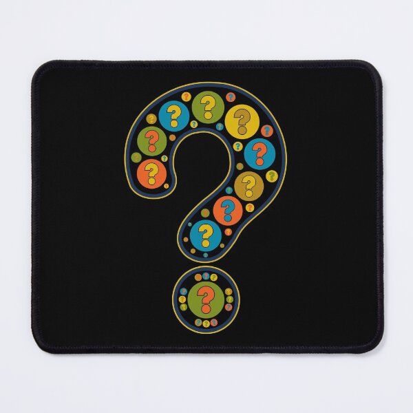 Item preview, Question Mark Black Artful Image Punctuation designed and sold by artfulnotebook.