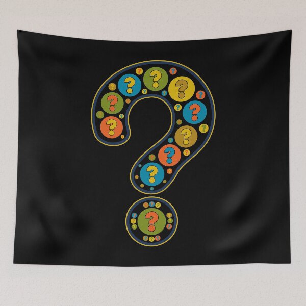 Item preview, Question Mark Black Artful Image Punctuation designed and sold by artfulnotebook.
