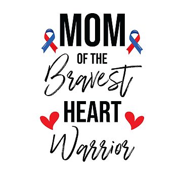 Imagen de la obra Mom Of The Bravest Heart Warrior - Gift for Mom de Lovely Ideas
