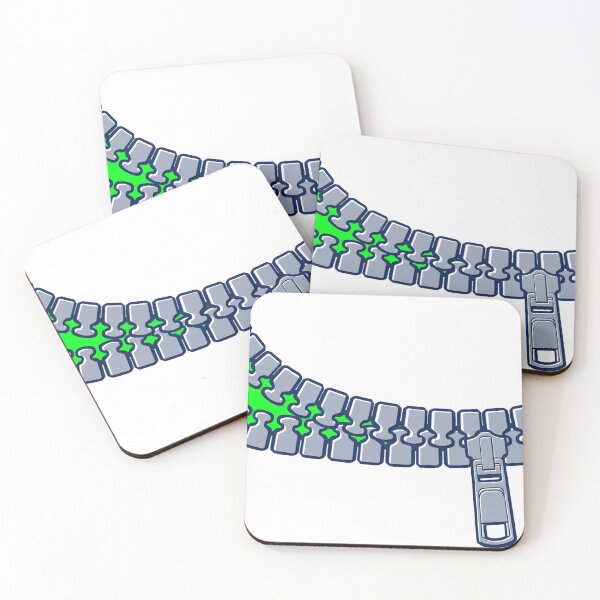 Item preview, Zipper Mouth Mask Sticker Anime Kawaii Cute - Green designed and sold by ShumShumShop.