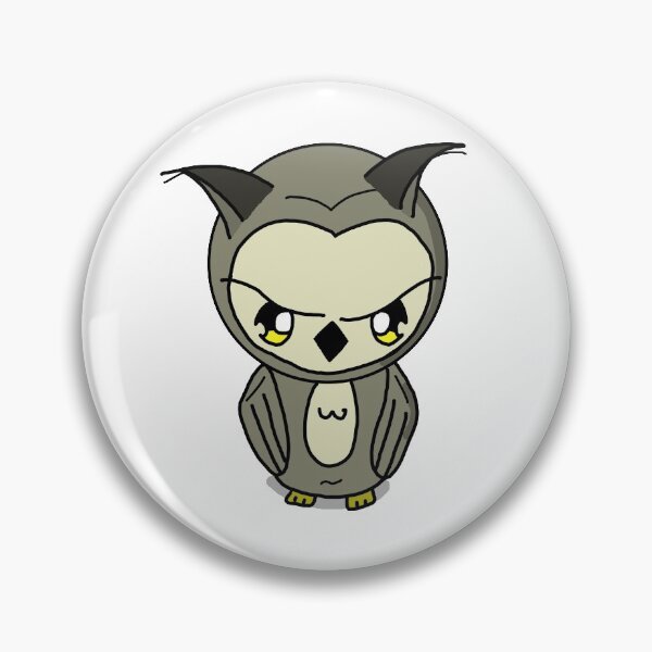 Item preview, Grumpy Grey Owl designed and sold by CeitidhArt.
