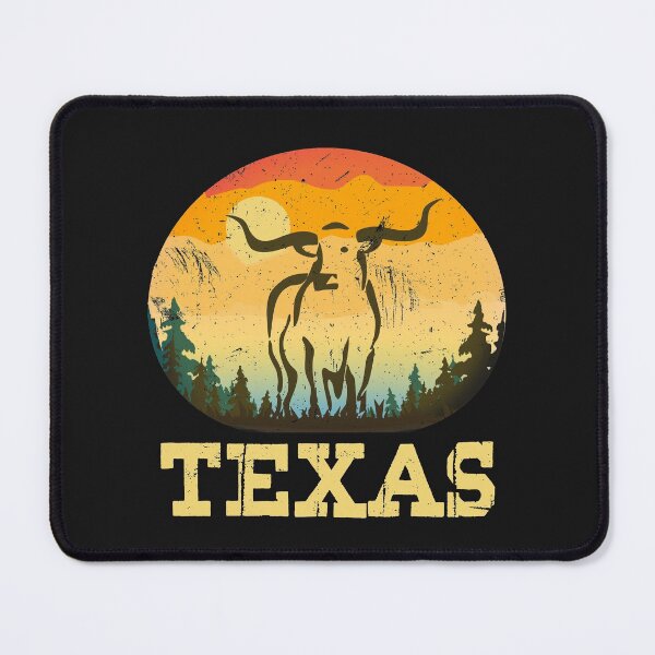 Item preview, Texas State Pride Long Horn Cattle Retro Sunset designed and sold by checkertonetees.