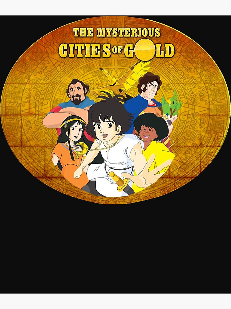 Cities of Gold - 80s animated cartoon retro anime Poster for Sale by  Angela Dell'Arte