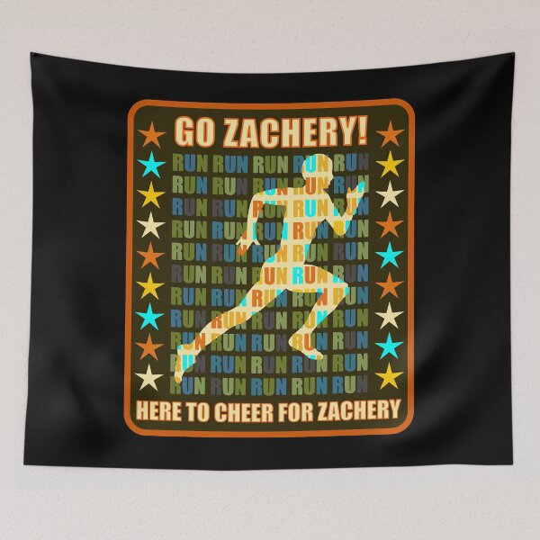 Item preview, Go Zachery Runner Support Athlete Fan Here to Cheer designed and sold by artfulnotebook.