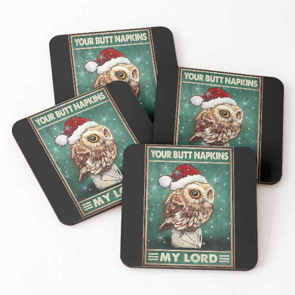 Item preview, Owl lover your butt napkins my lord christmas designed and sold by SimonsonNuala.