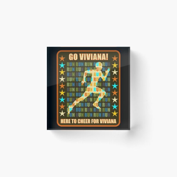 Item preview, Go Viviana Runner Support Athlete Fan Here to Cheer designed and sold by artfulnotebook.