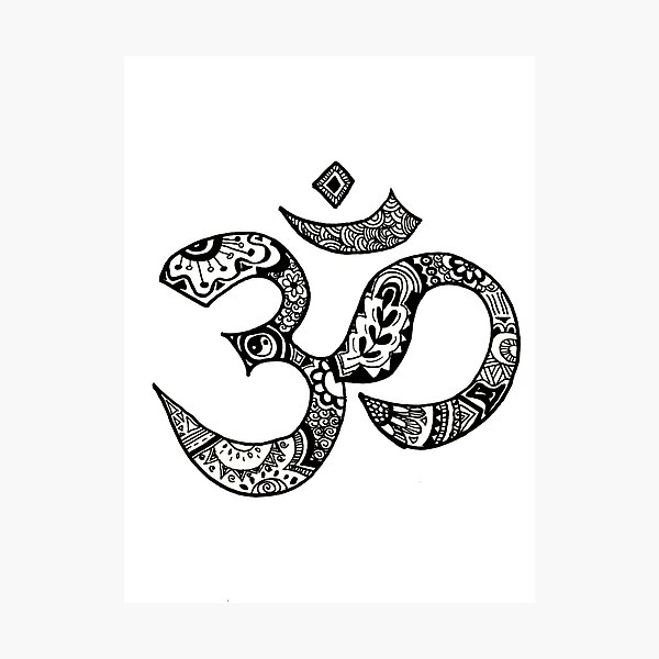 Om Sign Photographic Print