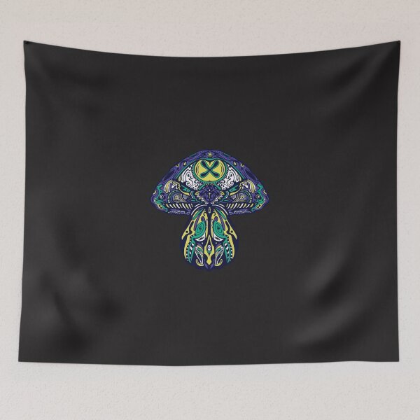 Item preview, Psychedelic trippy mushroom design designed and sold by Ndeliaw.