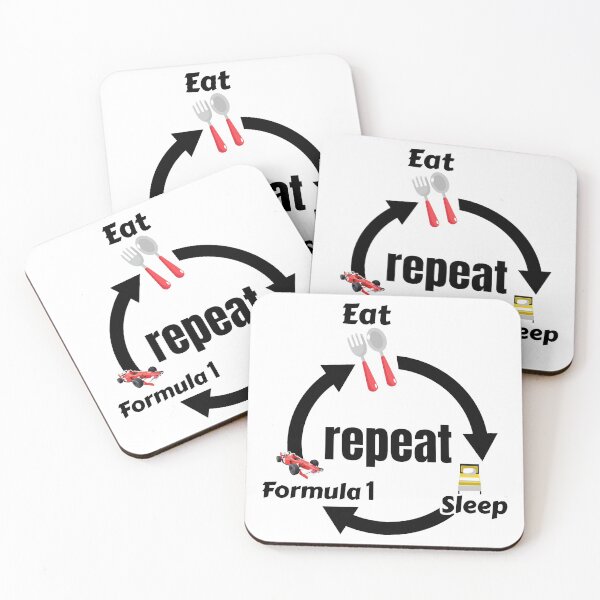 Item preview, Eat Sleep Formula 1 Repeat designed and sold by DsignTByMason.