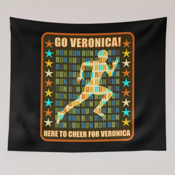 Item preview, Go Veronica Runner Support Athlete Fan Here to Cheer designed and sold by artfulnotebook.