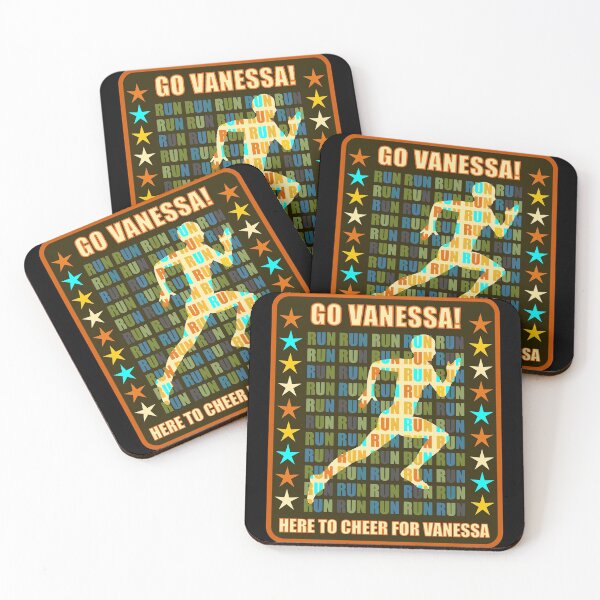 Item preview, Go Vanessa Runner Support Athlete Fan Here to Cheer designed and sold by artfulnotebook.