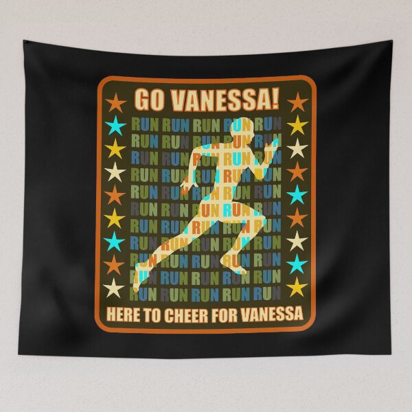 Item preview, Go Vanessa Runner Support Athlete Fan Here to Cheer designed and sold by artfulnotebook.