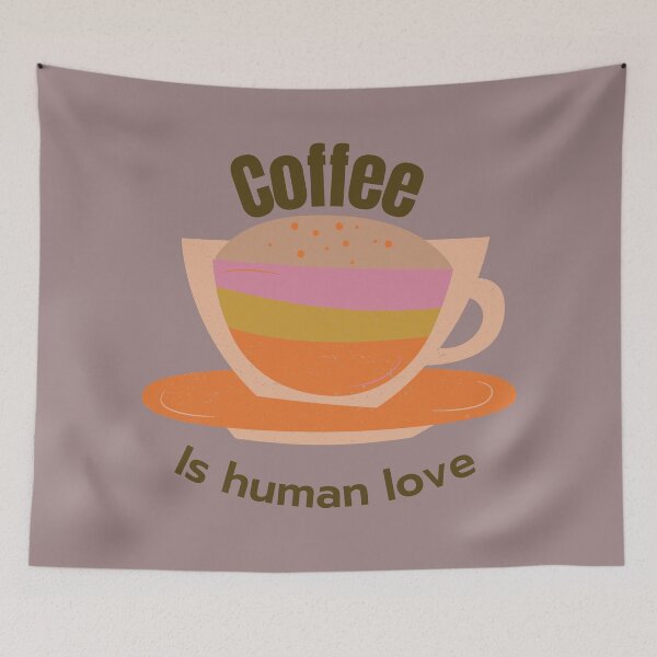 Item preview, Coffee is human love designed and sold by Shrisanjana1920.