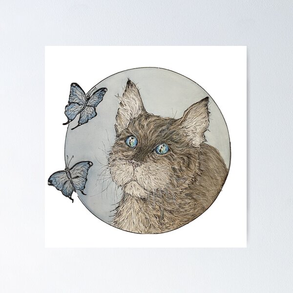 Cat And Butterfly Pencil Art - Deepa paintings - Drawings & Illustration,  Animals, Birds, & Fish, Cats & Kittens, Other Cats & Kittens - ArtPal, Art  Pencil - valleyresorts.co.uk