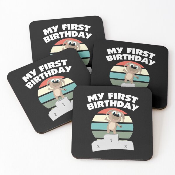 Item preview, My First Birthday  - 1st Birthday with Puppy designed and sold by onicon.