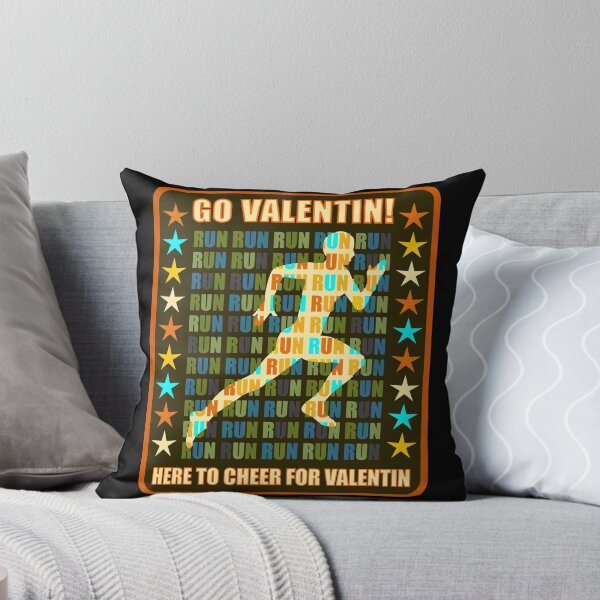 Item preview, Go Valentin Runner Support Athlete Fan Here to Cheer designed and sold by artfulnotebook.