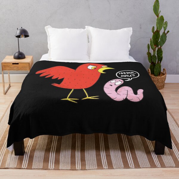Item preview, HMMM, MIAU Funny Bird And Worm Cartoon Essential T-Shirt designed and sold by JohnMatz68.