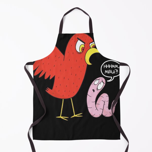 Item preview, HMMM, MIAU Funny Bird And Worm Cartoon Essential T-Shirt designed and sold by JohnMatz68.