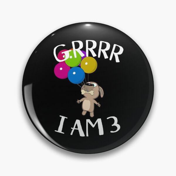Item preview, Grrrr I Am 3 Years - Snappy Pup 3th Birthday designed and sold by onicon.