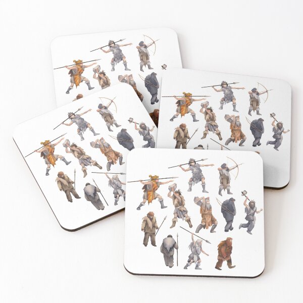 Item preview, Watercolor cavemen designed and sold by Ekaterina Glazkova.