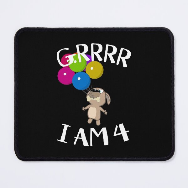 Item preview, Grrrr I Am 4 Years - Snappy Pup 4th Birthday designed and sold by onicon.