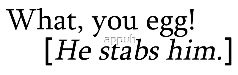 What You Egg He Stabs Him Meaning