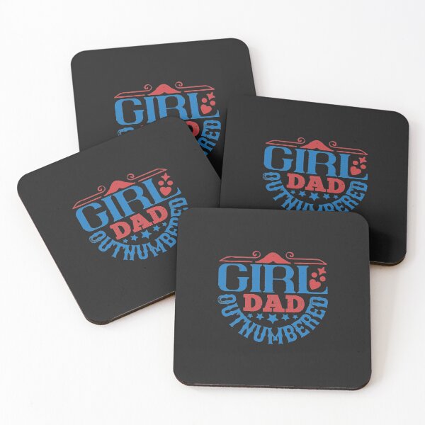 Item preview, Girl Dad Outnumbered happy father day gift funny designed and sold by romanl3.