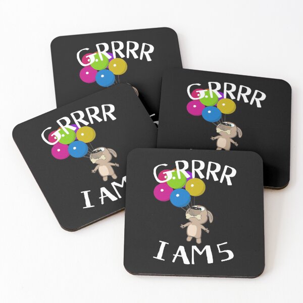Item preview, Grrrr I Am 5 Years - Snappy Pup 5th Birthday designed and sold by onicon.