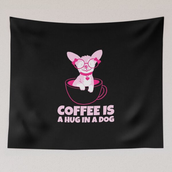 Item preview, COFFEE IS A HUG IN A DOG designed and sold by Elano7.