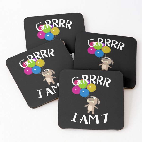 Item preview, Grrrr I Am 7 Years - Snappy Pup 7th Birthday designed and sold by onicon.