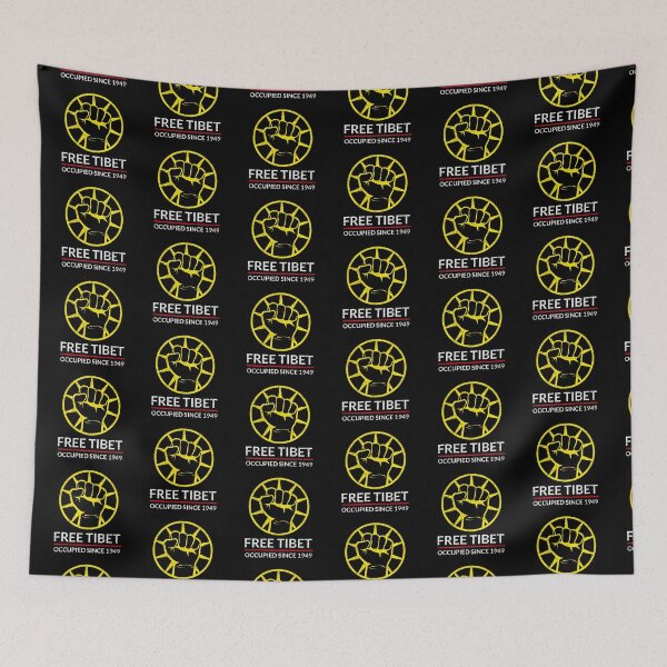 Item preview, Free Tibet Circle and Fist; Occupied since 1949 designed and sold by ReRevolution.
