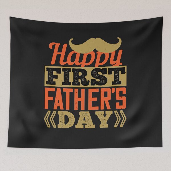 Item preview, Happy first Father's day happy father day gift funny designed and sold by romanl3.