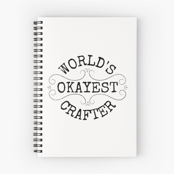 Item preview, World's okayest crafter, funny gifts for crafters design designed and sold by Auntieck.