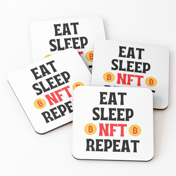 Item preview, Eat Sleep Nft Repeat - Funny Crypto Sayings designed and sold by chetan786.