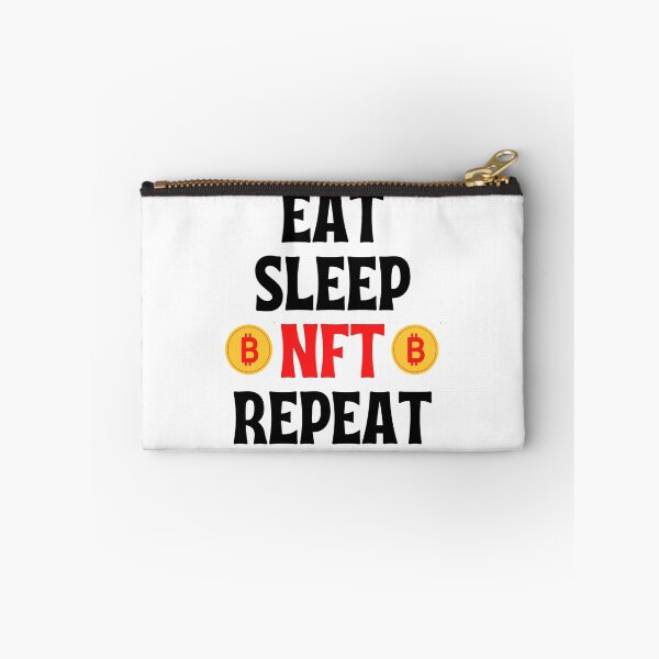 Item preview, Eat Sleep Nft Repeat - Funny Crypto Sayings designed and sold by chetan786.