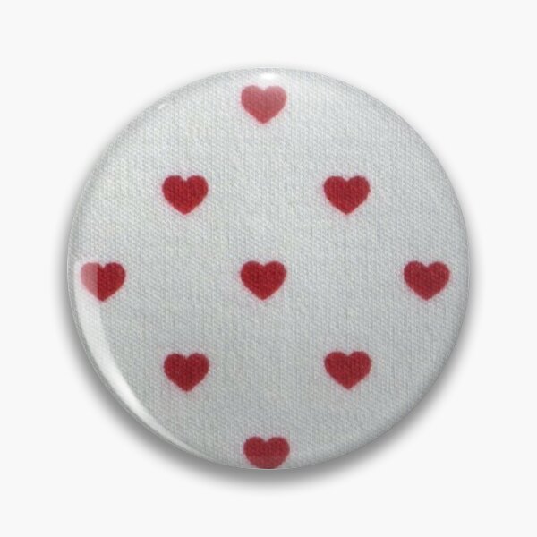 Simple red heart coquette print  Pin