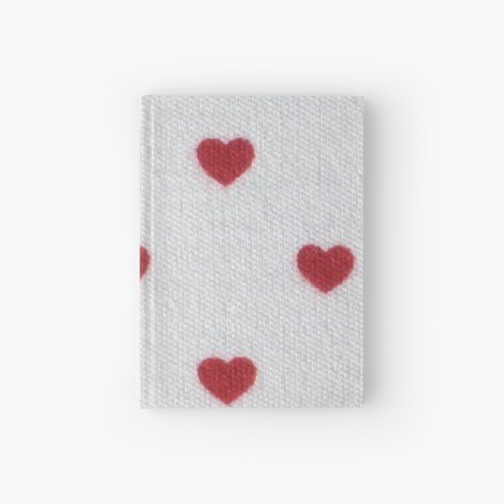 Simple red heart coquette print  Hardcover Journal for Sale by